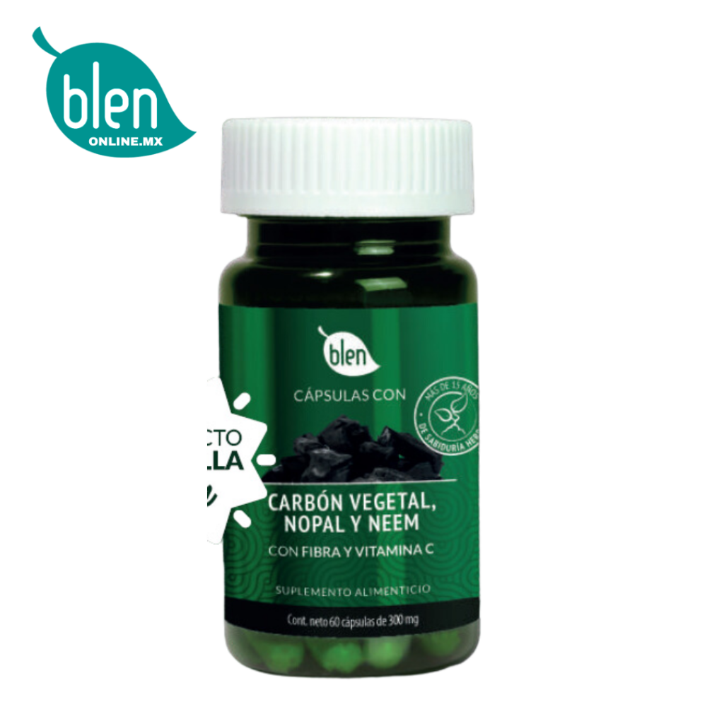 Carbón Vegetal, Nopal y Neem